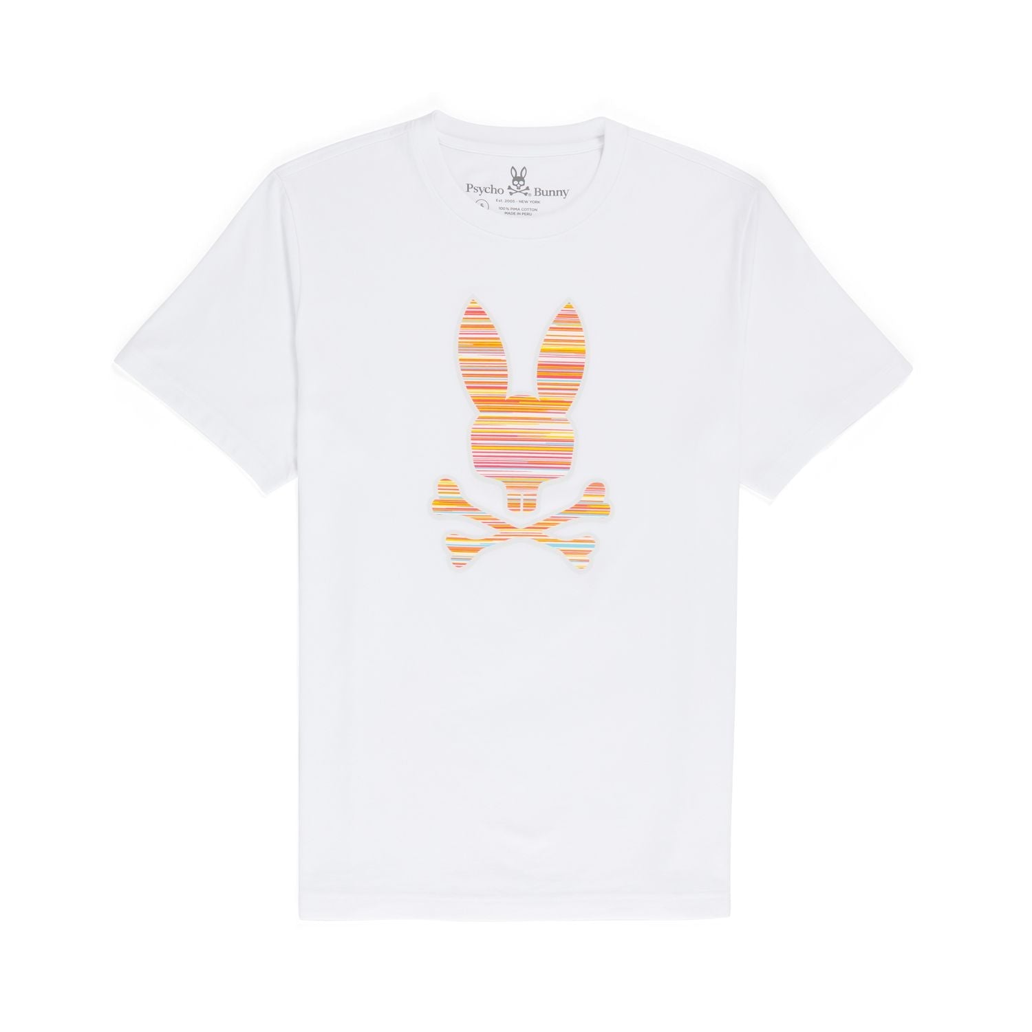 Psycho Bunny Kids Newell Graphic Tee - White - Graphic Tee