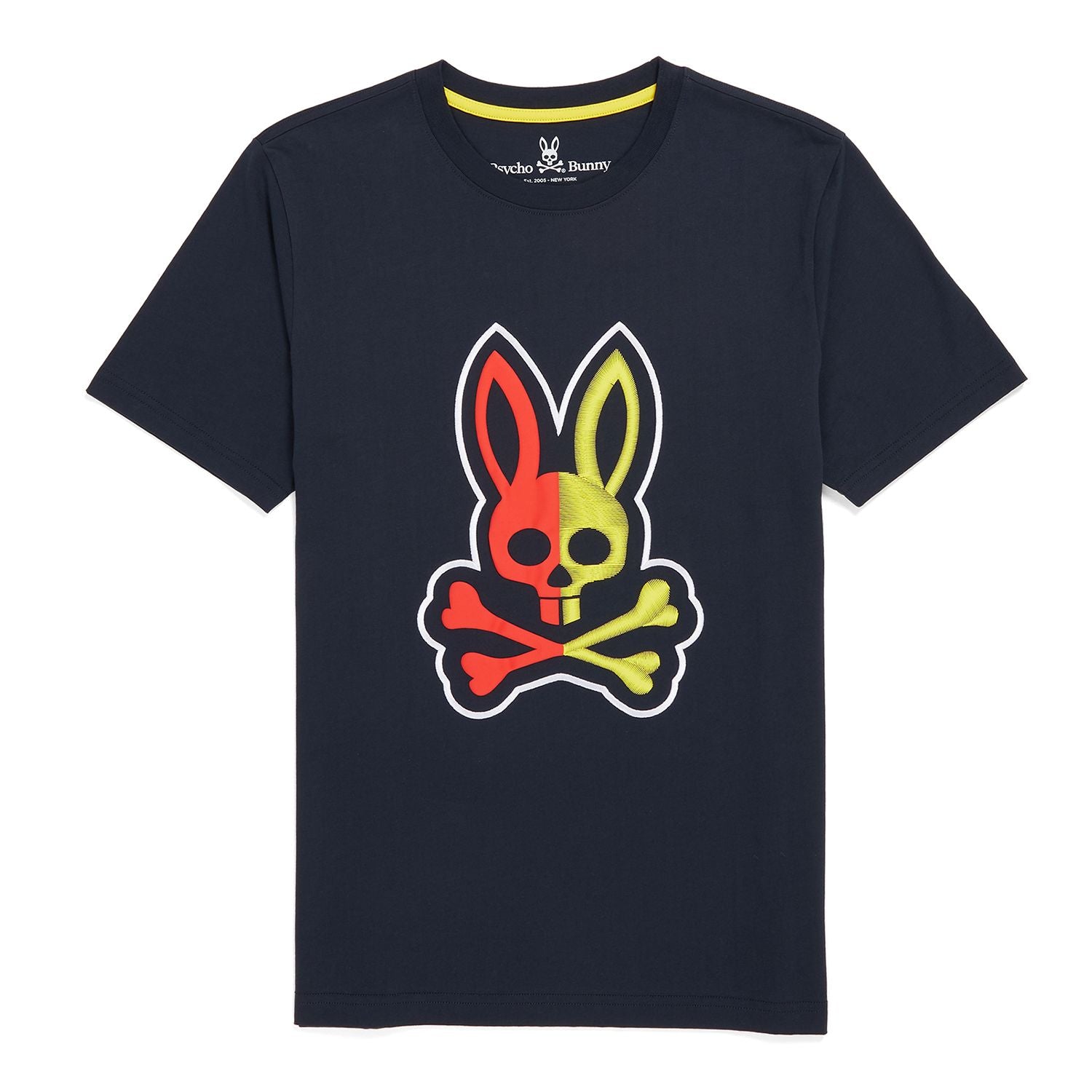 Psycho Bunny Mens Cooper Graphic Tee - Navy - Graphic Tee