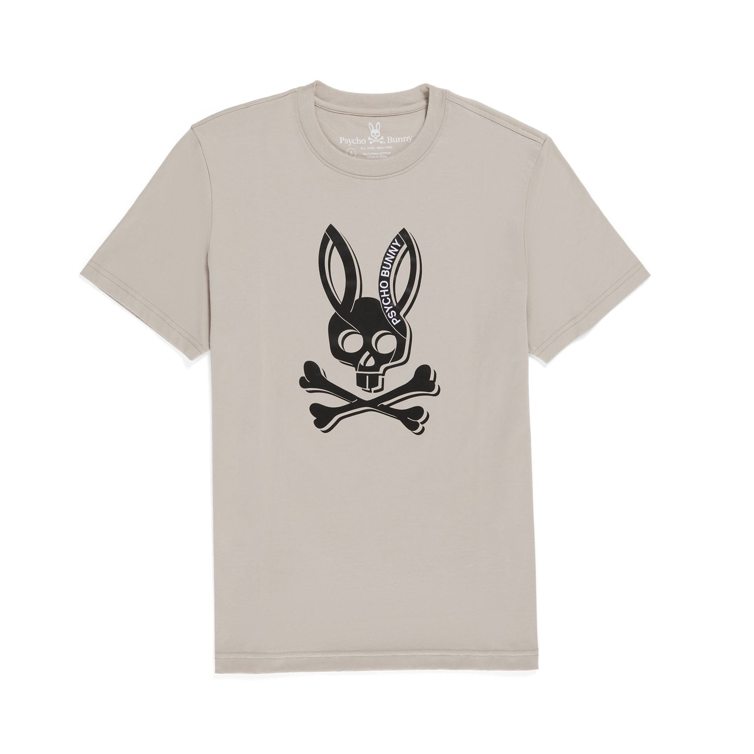 Psycho Bunny Mens Serge Graphic Tee - Sandstone - Graphic Tee