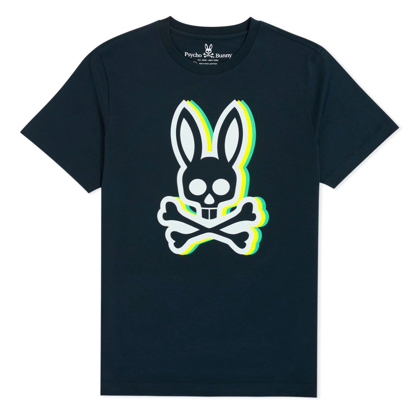 Psycho Bunny Challis Graphic Tee in Navy - Graphic Tee