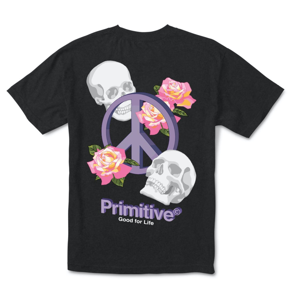 Primitive Connected Washed Tee in Black