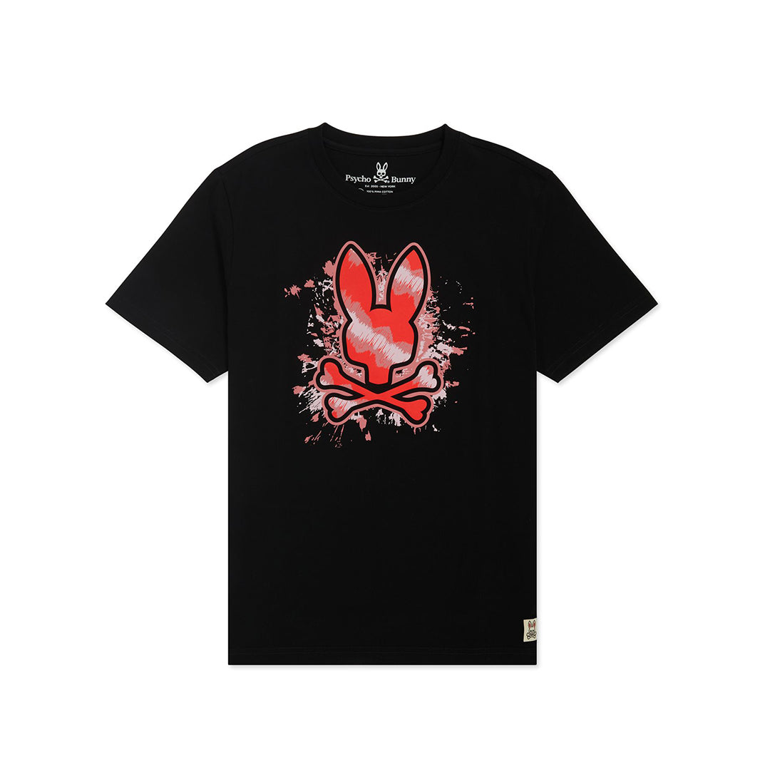 Psycho Bunny Mens Drayton Graphic Tee - Black - Graphic Tee