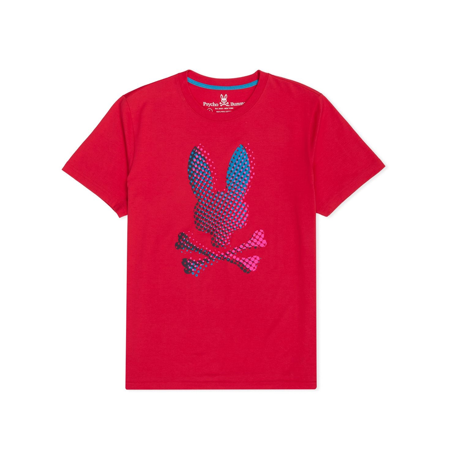 Psycho Bunny Mens Hindes Graphic Tee - Bright Fuschia - Graphic Tee