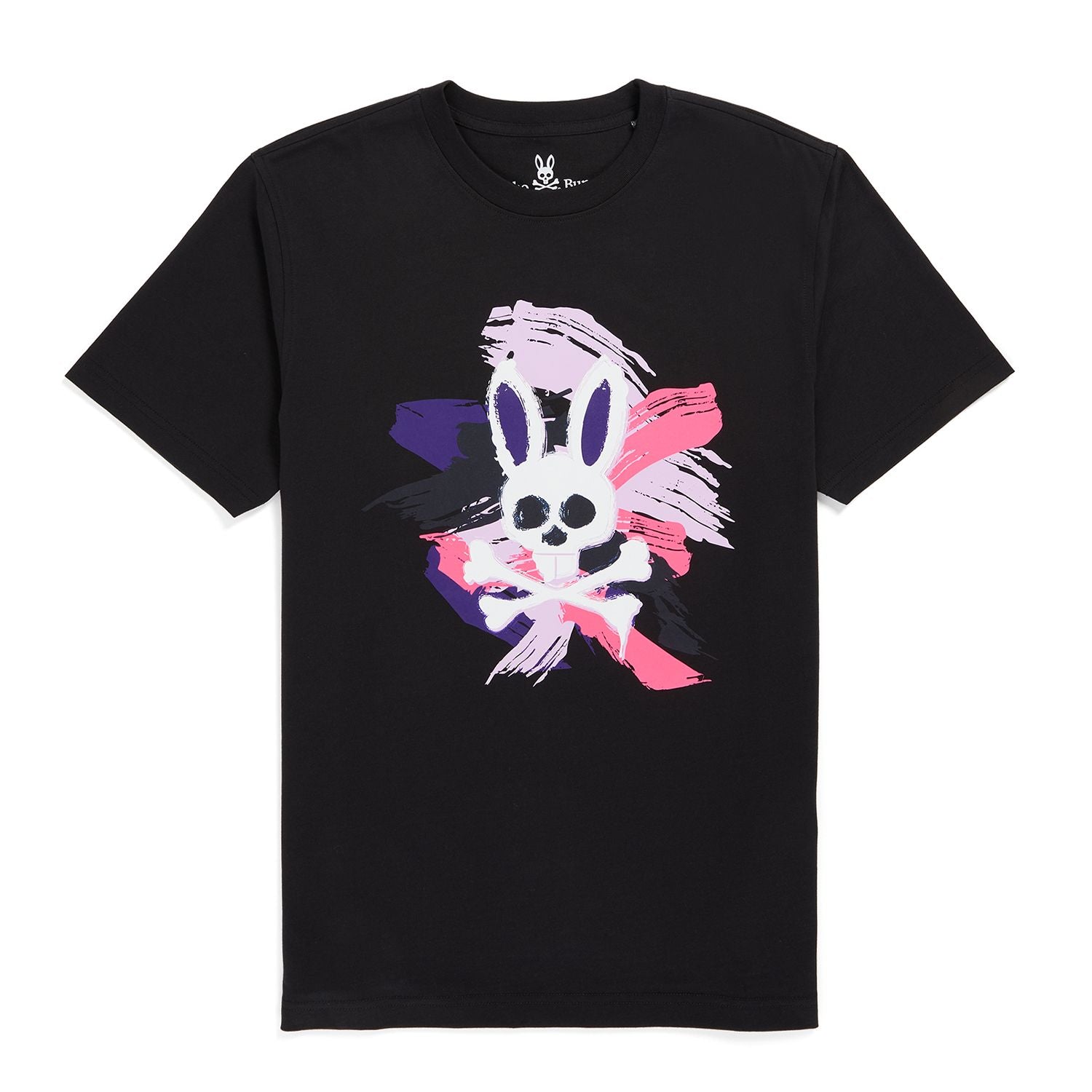 Psycho Bunny Mens Riverside Graphic Tee - Black - Graphic Tee