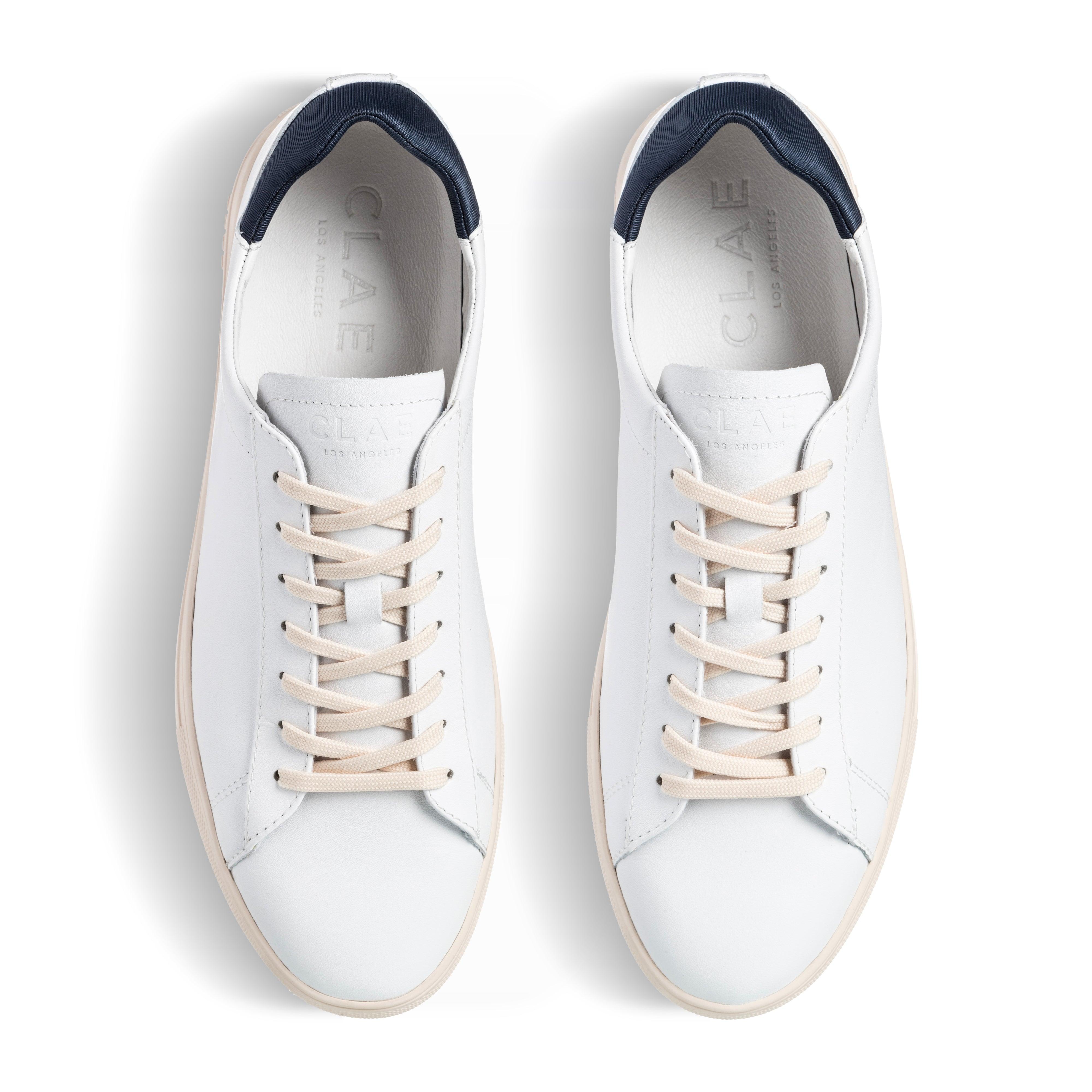 CLAE - BRADLEY ESSENTIALS White Leather Navy