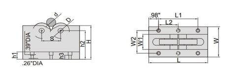 Roller Bearing V-Blocks Set