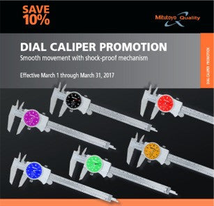 Mitutoyo Dial Caliper Promo 2017