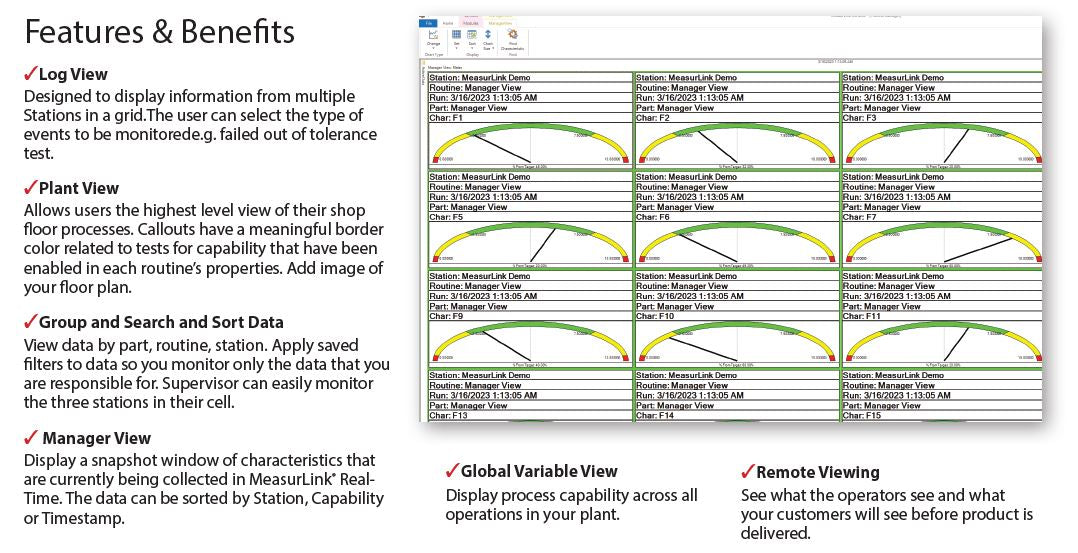 MeasurLink Process Manager PRO SPC Software