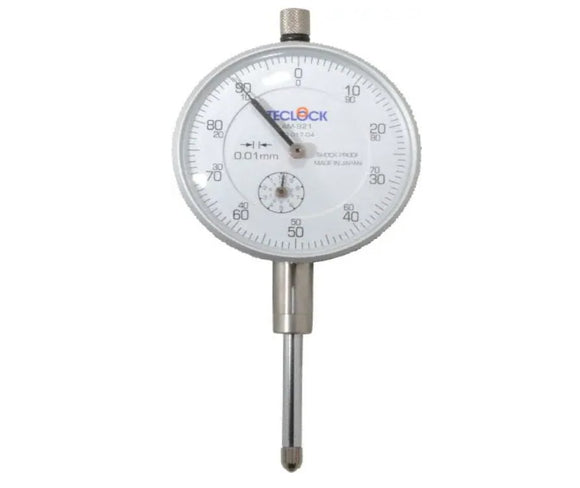 Teclock Dial Indicator 25mm Range - 0.1 mm Grad
