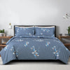 Sion Printed Air Force Blue 500TC Egyptian Cotton Bedding Set