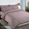 Como Premium Jacquard Checkered Mauve Color King Size Bedsheet Set