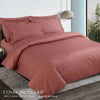 Como Premium Jacquard Checkered Cedar Color King Size Bedsheet Set