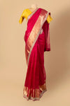 Rani Pink Organza Saree