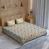 Hand Block Printed Blue Color Double Bedsheet