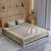 Multicolor Handblock Printed Double Bedsheet