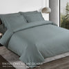 Swiss Checks Jacquard Olive Green King Size Bedsheet Set