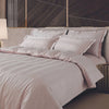 Turin Jacquard Stripes King Size Bed Sheet Set Almond Beige Color 100% Cotton with 500 TC