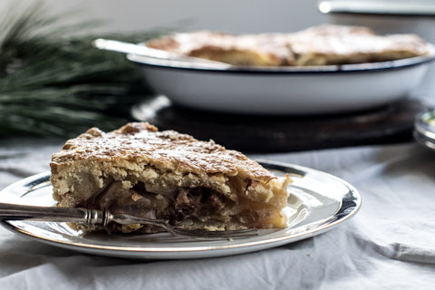 Sarah Glover's Sweet Apple Cider Pie with Pine Needle Cream, Daily Plenty cook book