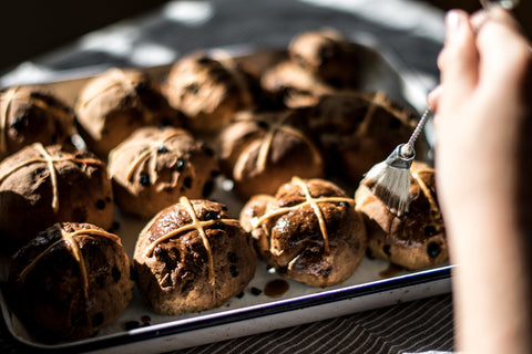 Gourmet Traveller Sour Cherry Hot Cross Buns