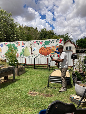 Nundle Community Garden Mural Launch Jeff Gibson