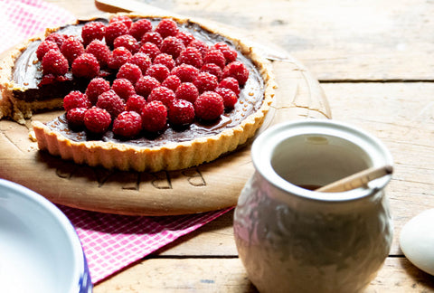 Raspberry and Chocolate Tart, Odgers and McClelland Exchange Stores