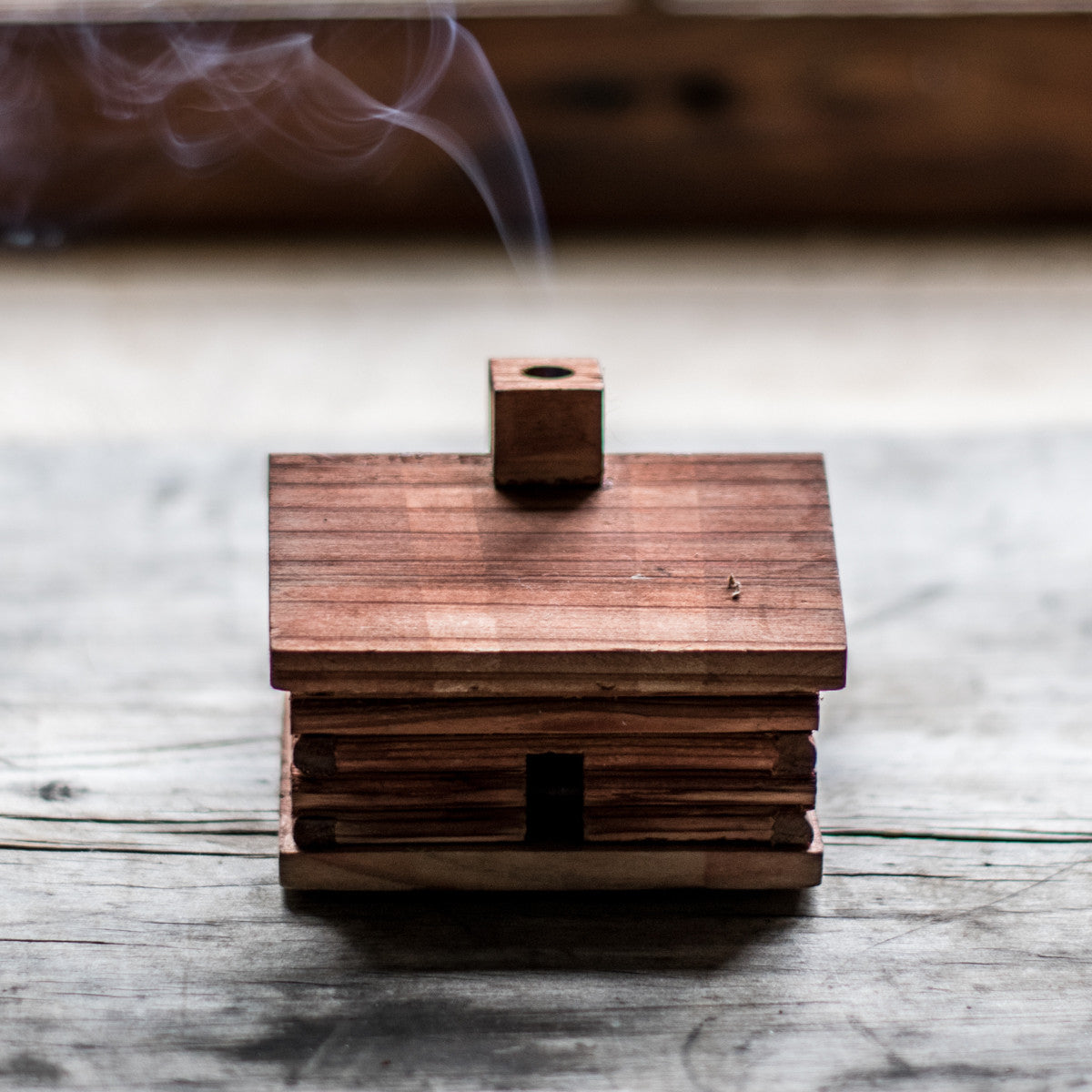 Paine Products Inc Log Cabin Incense Burner And Balsam Fir Logs Ebay