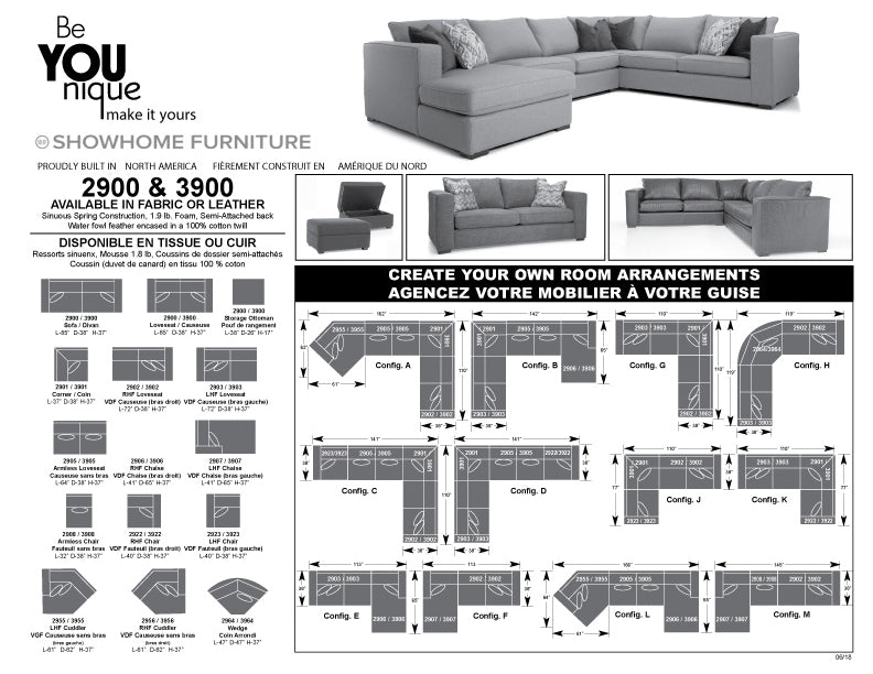 Calgary Leather Sectionals