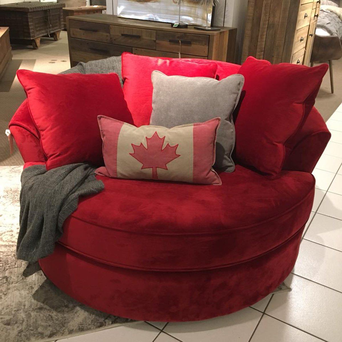 Custom Nest Chair Made In Canada Red Showhome Furniture