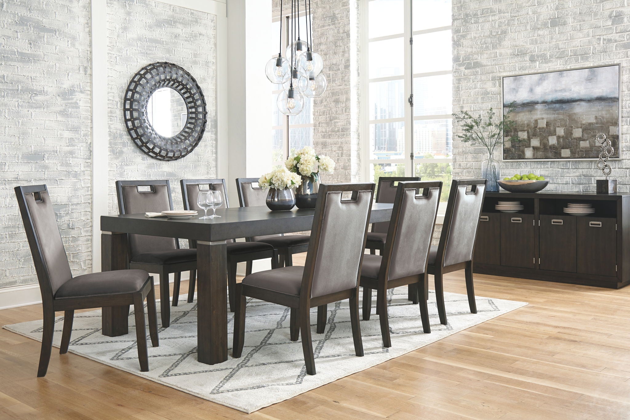Minimalist Dining Room Furniture Calgary for Large Space