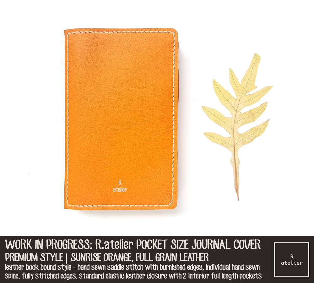 R.atelier Sunrise Pocket Size TN Leather Journal Cover