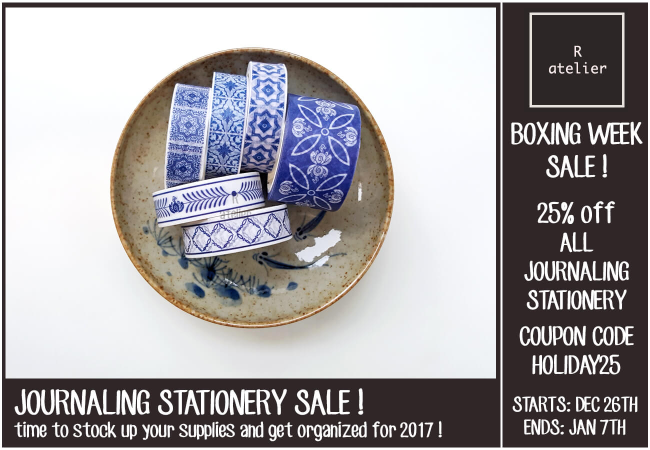 R.atelier Boxing Week Journaling Stationery Sale!