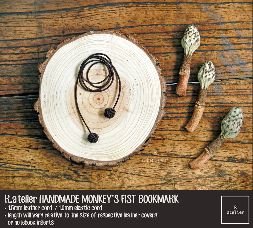 R.atelier Handmade Monkey's Fist Knot Bookmark Charm