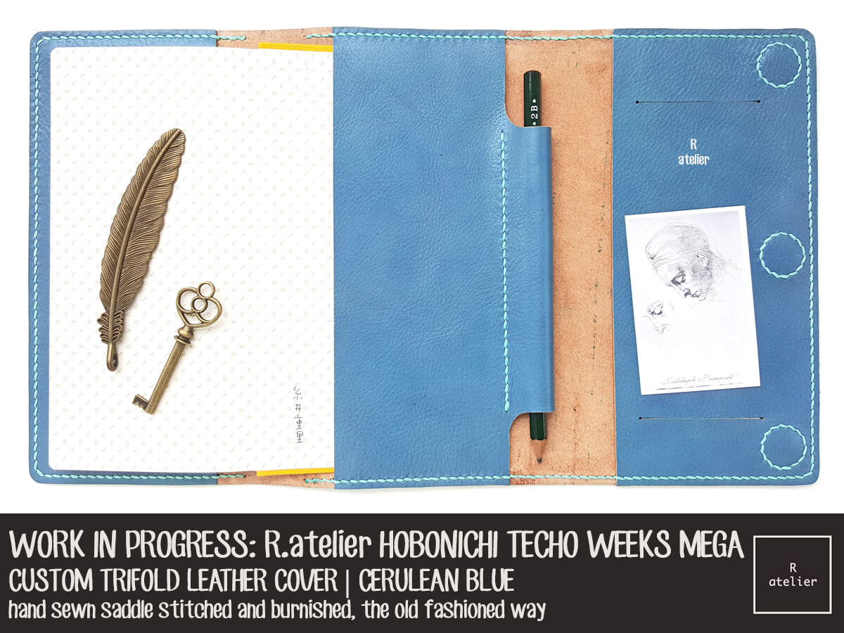 R.atelier Hobonichi Techo Weeks Mega Trifold Planner Leather Cover
