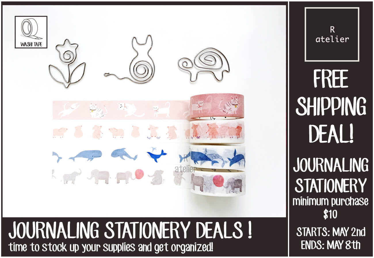 R.atelier FREE SHIPPING Journaling Stationery Deal!