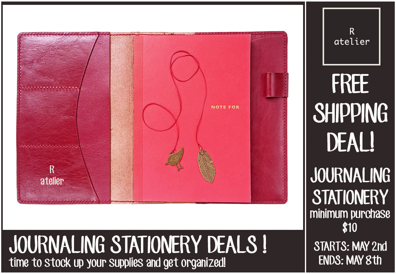 R.atelier FREE SHIPPING Journaling Stationery Deal!