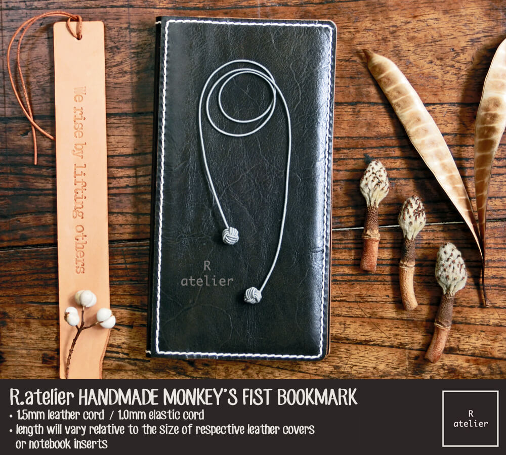 R.atelier Handmade Monkey's Fist Knot Bookmark Charm