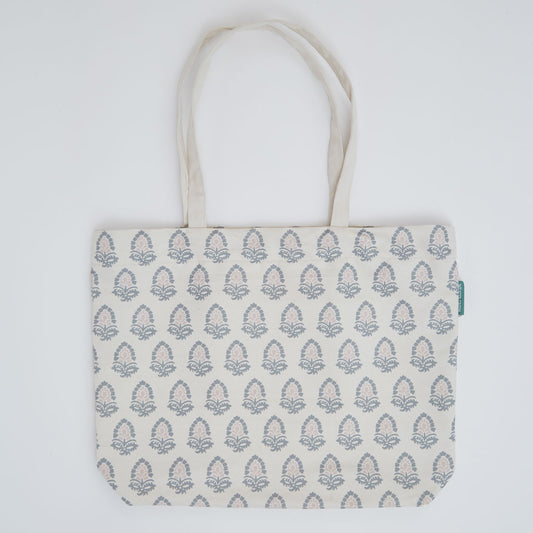 Jaipur olive printed tote bag