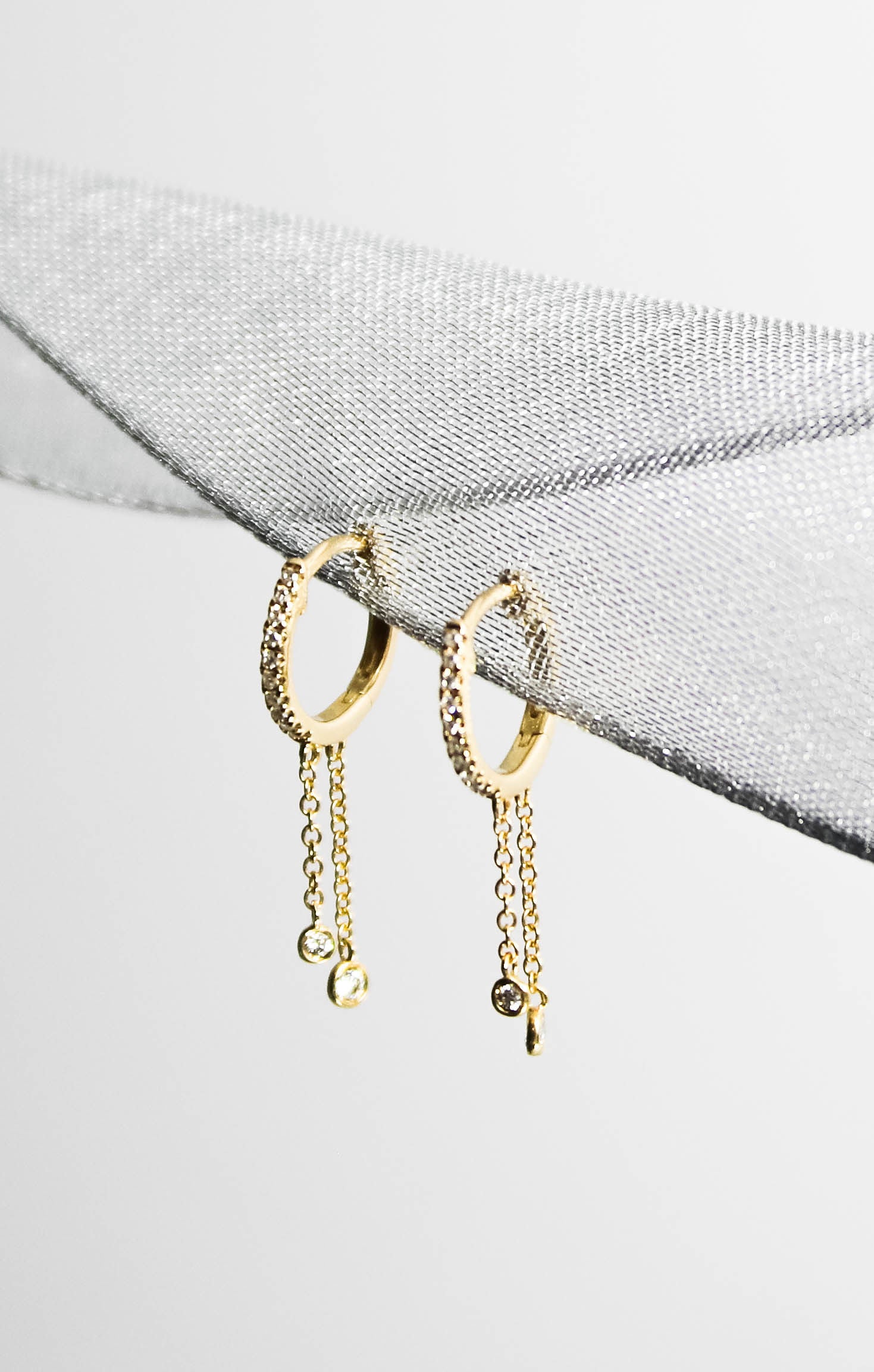 DOUBLE DIP Chain Drop Earrings