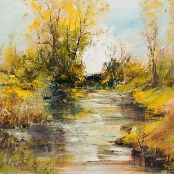 "Feeling Good-Natured" by Marmont Hill Unframed Canvas Nature Art Print 32 in. x 32 in.