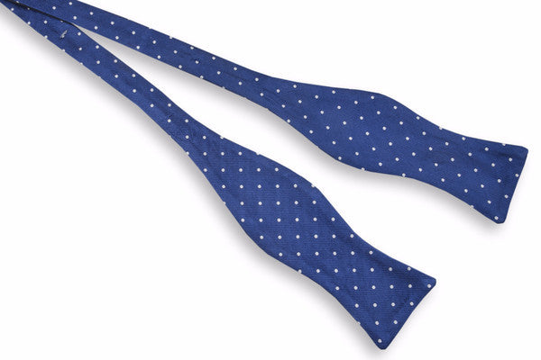 Classic Navy Dot Bow Tie - High Cotton