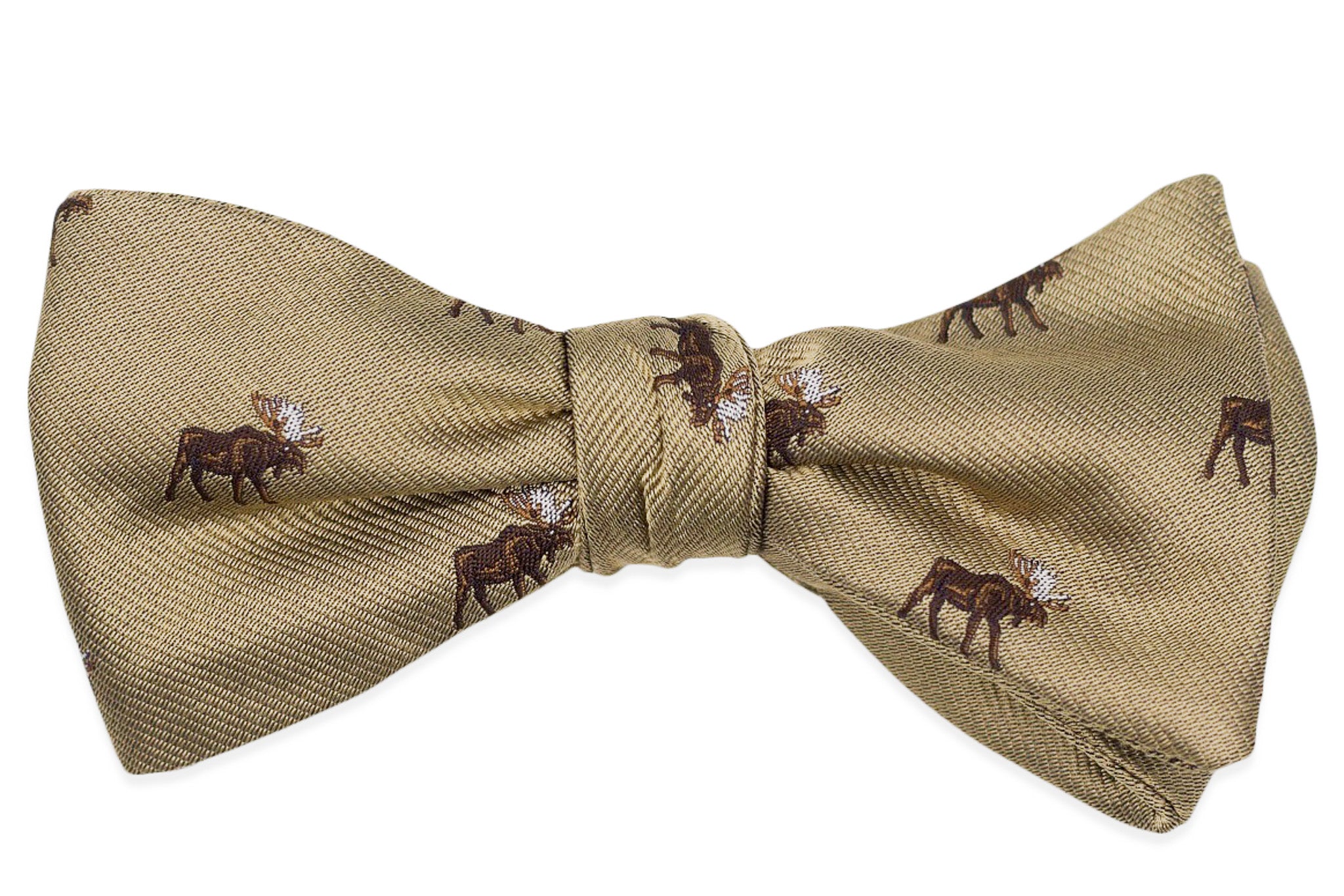 Moose Bow Tie - Khaki - High Cotton