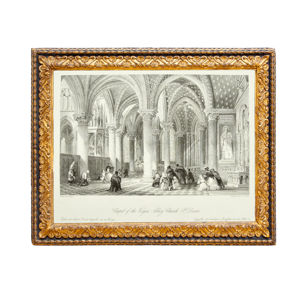Original French print from Cathedral for sale for Victoria Cooper Antique prints