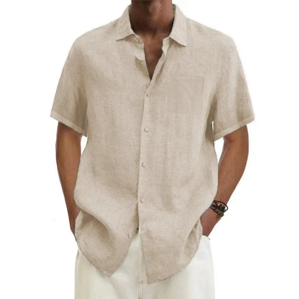Chemise légère en lin pour homme