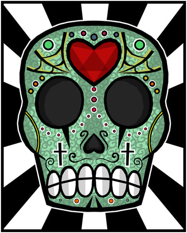 Zombie and Sugar Skulls – House Of Grafix