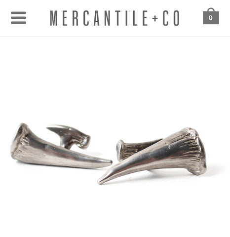 Garden & Gun's Mercantile Featuring Marquin's Turkey Spur Cufflinks