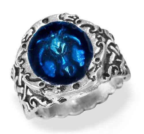 Wissen lepel Waterig Dragonis Celtica Alchemy Gothic Blue Dragon Ring