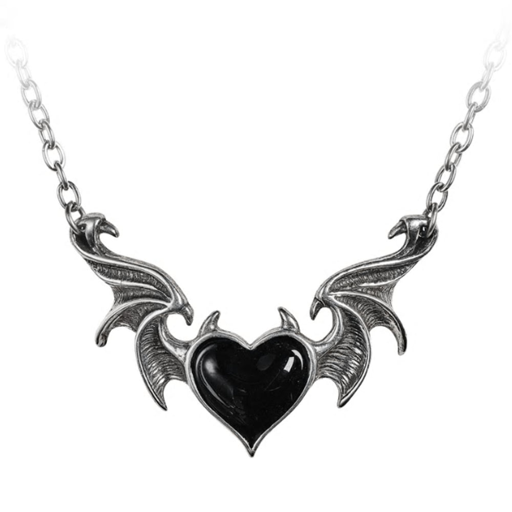 gothic heart locket