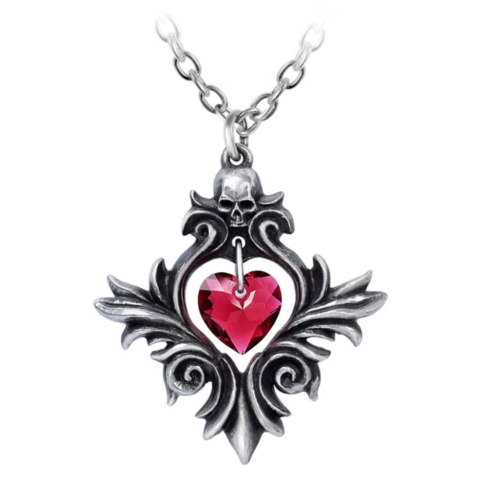 gothic heart locket