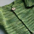cardigan bambina one button easy knit