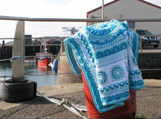 coperta uncinetto mandala